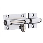 THIRARD Targette à pêne rond THIRARD, laiton chromé gris