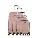 BLUESTAR BLUESTAR - Set de 4 Valises GARIBALDI-M 75 cm 4 Roues. Coloris disponibles : Beige, Bleu, Noir, Gris, Rose