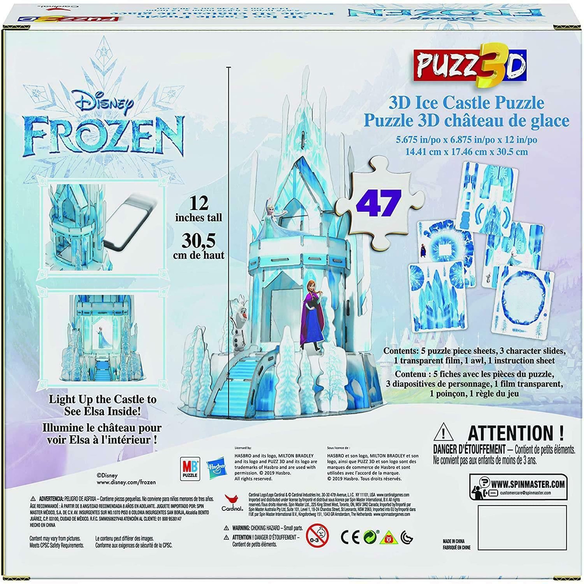 Voir la diapositive 2 : Puzzle 3D Disney Reine des neiges Château de glace