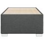 Voir la diapositive 4 : VIDAXL Cadre de lit sans matelas gris fonce 90x190 cm tissu