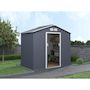 Voir la diapositive 2 : Habitat et Jardin Abri de jardin métal  Vegas II  - 5,29 m2 - Gris