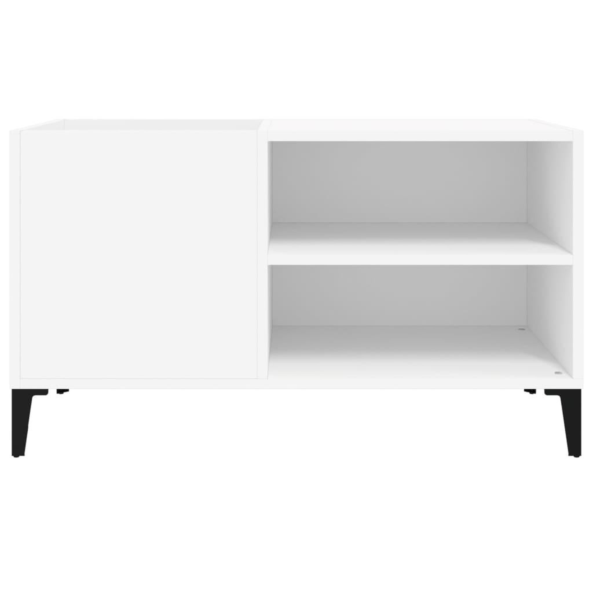 Voir la diapositive 5 : VIDAXL Armoire a disques blanc 84,5x38x48 cm bois d'ingenierie
