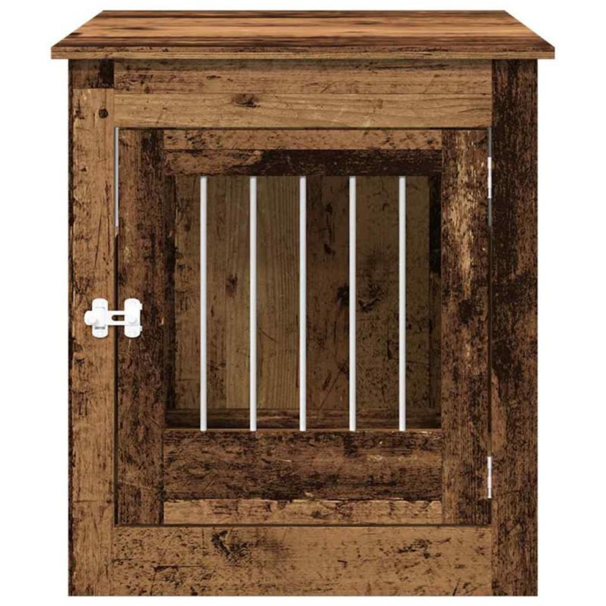 VIDAXL Meuble de cage chiens vieux bois 64,5x80x71cm bois d ingénierie