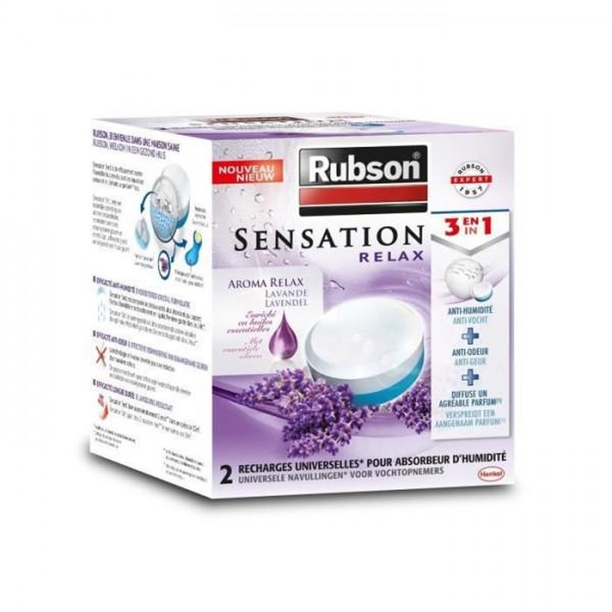 rubson RUBSON Sensation 2 power tabs 3en1 lavande *6