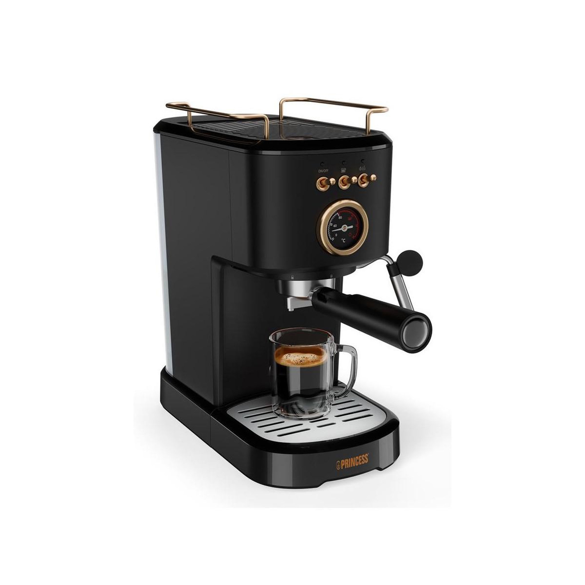Voir la diapositive 3 : PRINCESS Princess 249417 semi-automatique machine à expresso 1,2 l