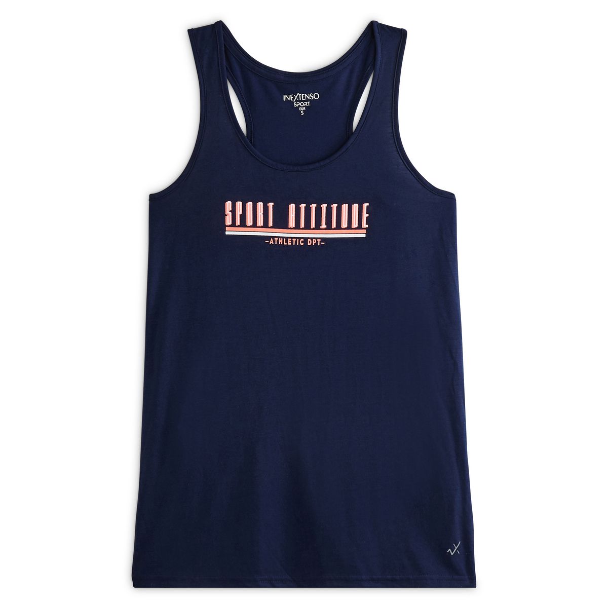 INEXTENSO Débardeur bleu imprimé sport attitude femme