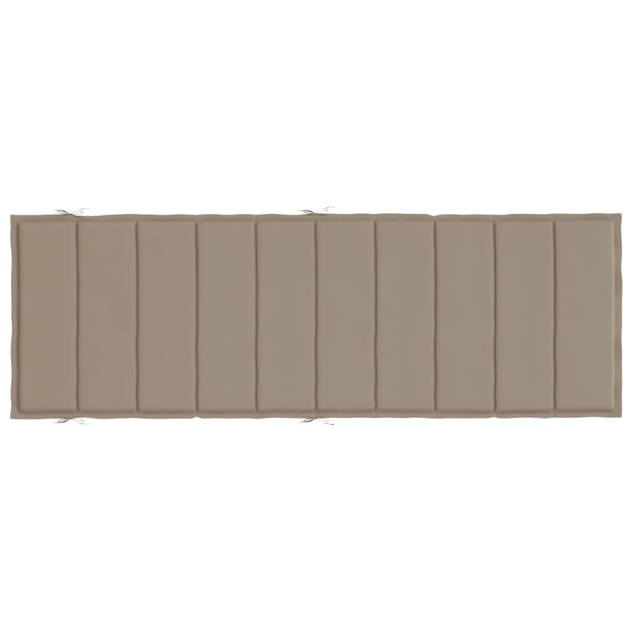 Voir la diapositive 5 : VIDAXL Coussin de chaise longue taupe 186x58x3 cm tissu oxford