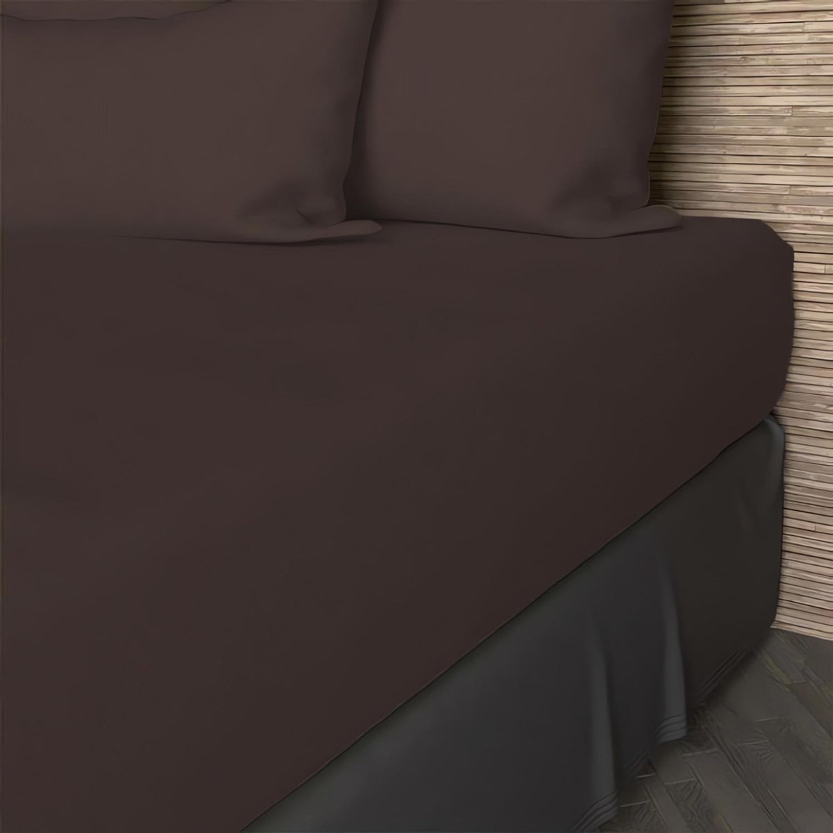 SOLEIL D'OCRE Drap housse en coton 57 fils UNI, par Soleil d'ocre