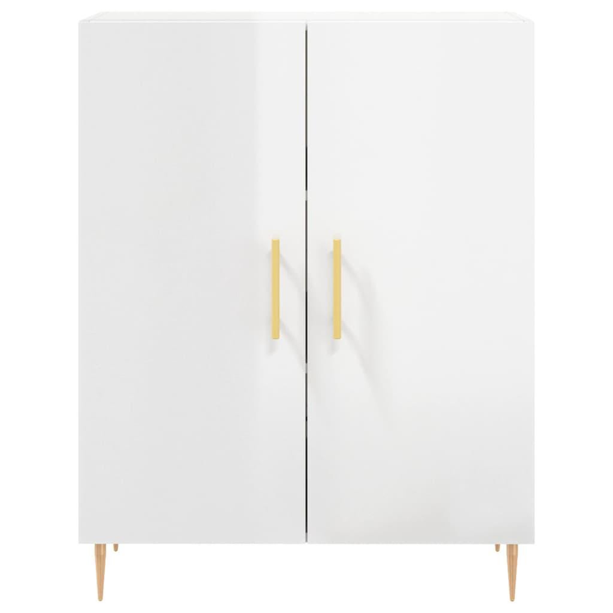 Voir la diapositive 5 : VIDAXL Buffet Blanc brillant 69,5x34x90 cm Bois d'ingenierie
