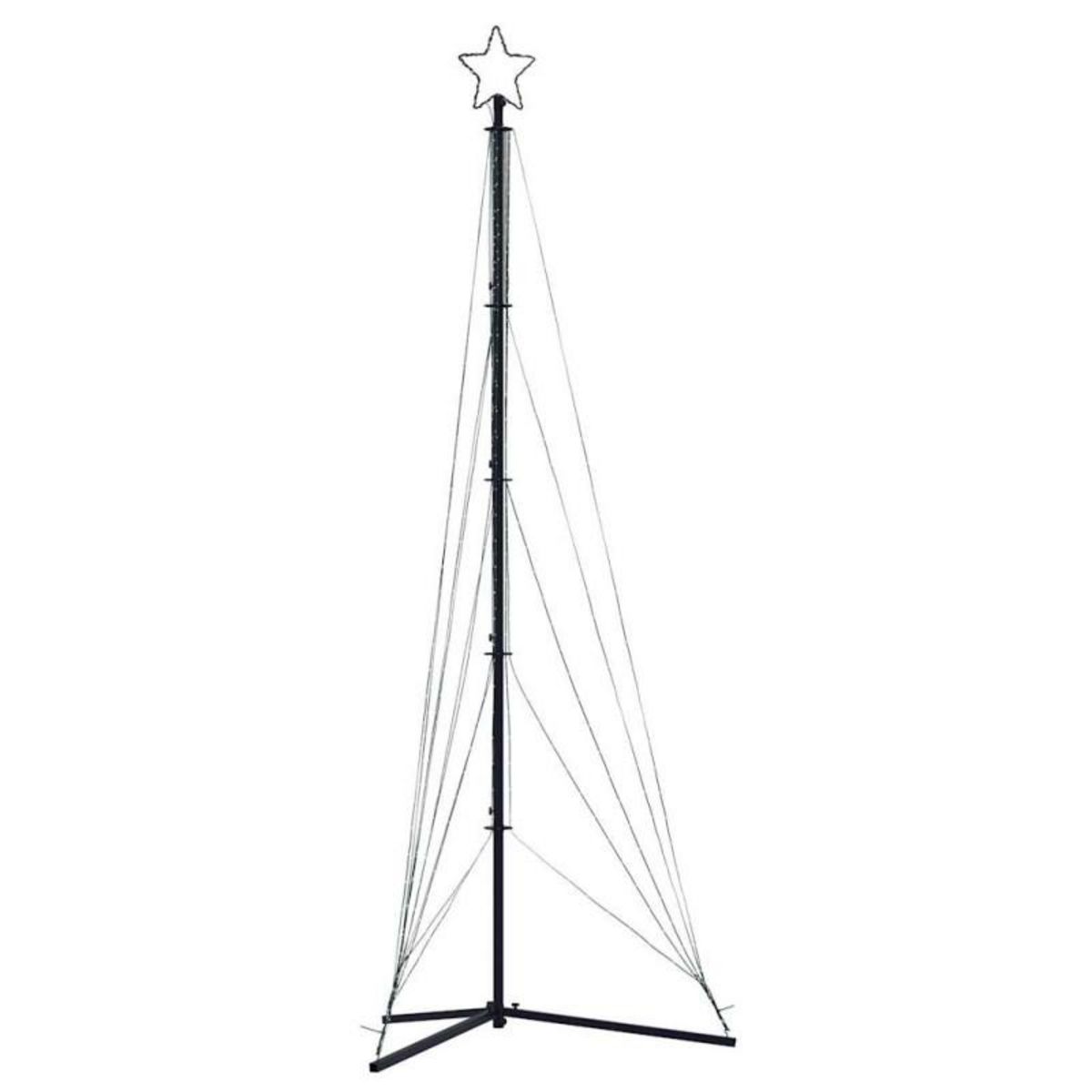 VIDAXL Guirlande de sapin de Noël 525 LED blanc froid 302 cm