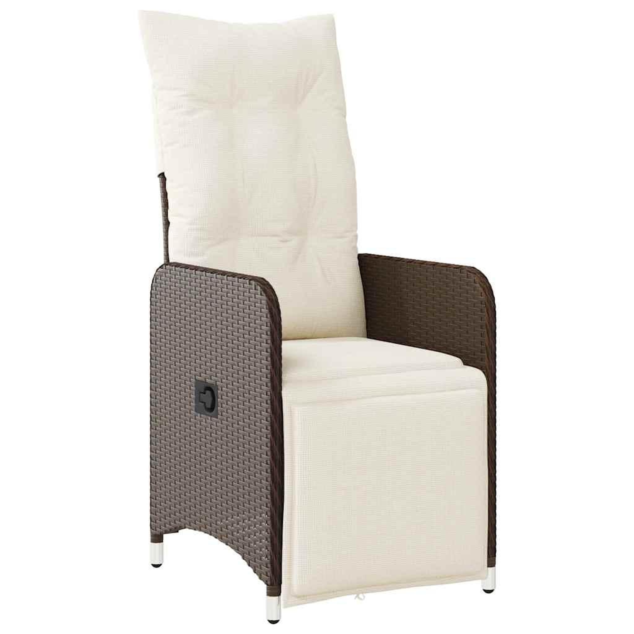Voir la diapositive 3 : VIDAXL Ensemble de bistro de jardin 11 pcs coussins marron poly rotin