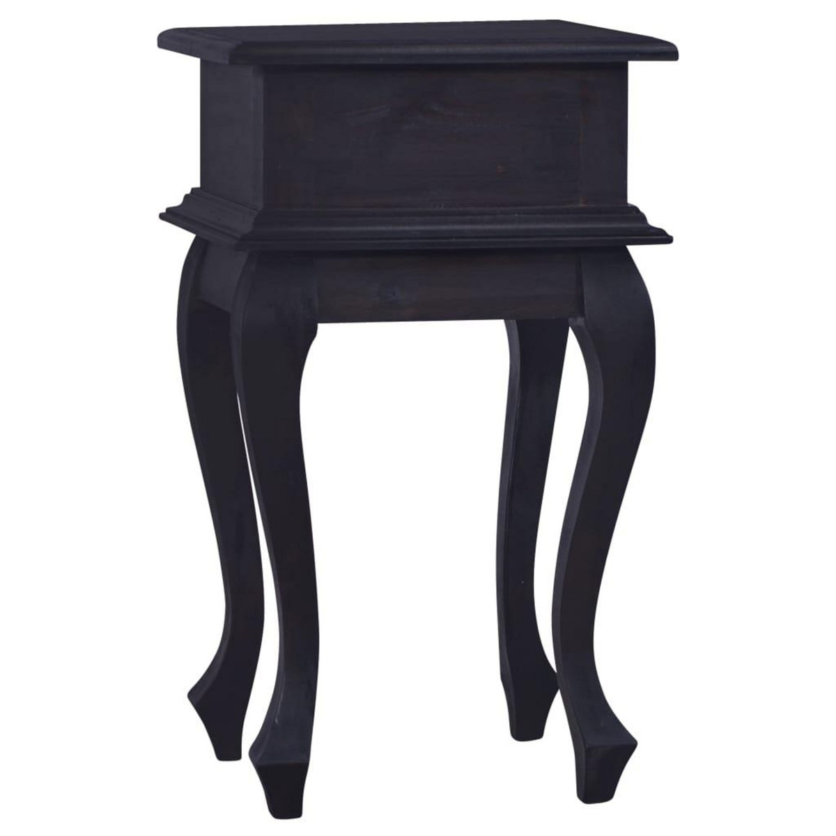 VIDAXL Table de chevet Cafe noir clair 35x30x60cm Bois d'acajou massif