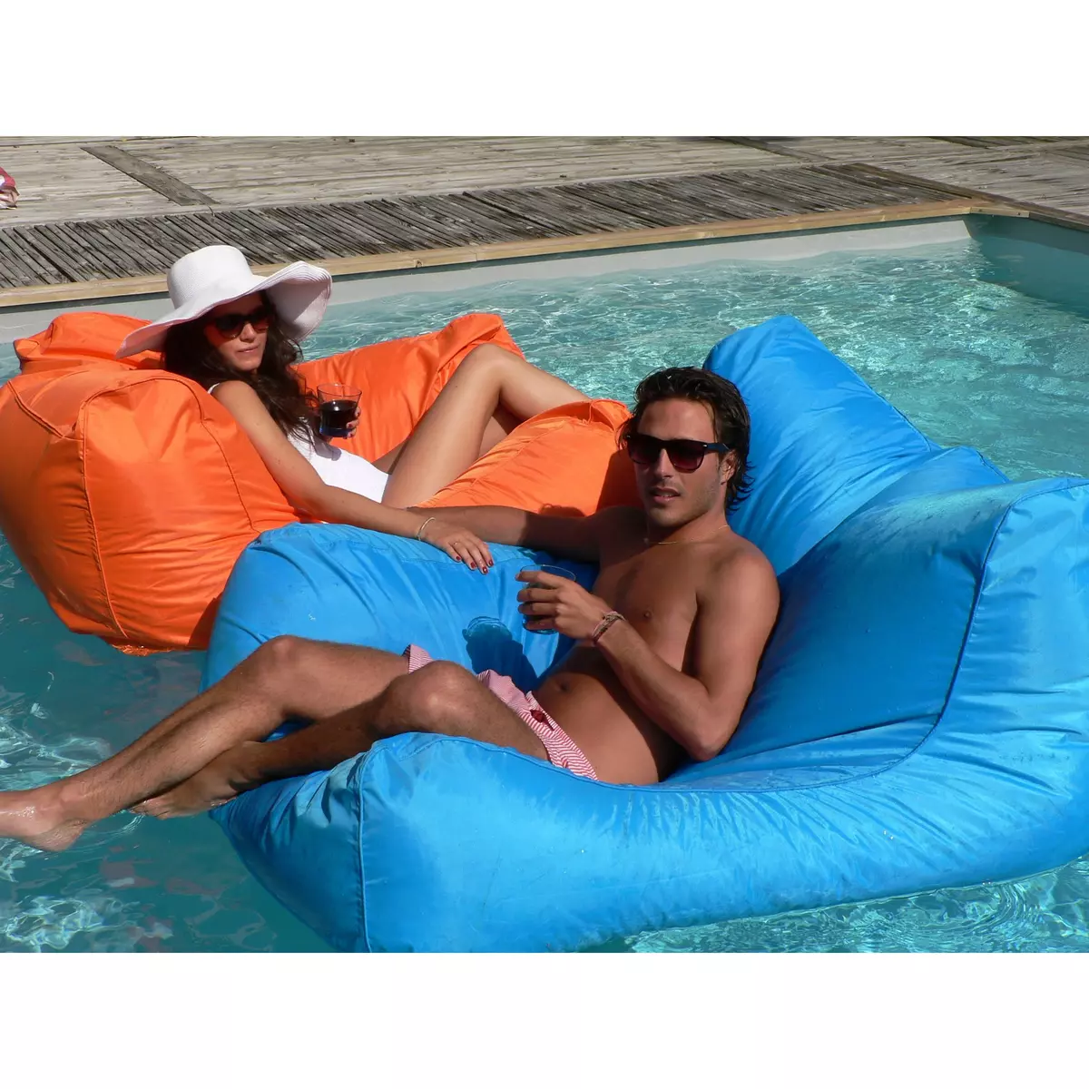Fauteuil flottant Sit In Pool Turquoise