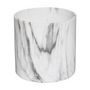 Voir la diapositive 3 : ATMOSPHERA Lot de 2 Cache-Pots  Effet Marbre  14cm Noir & Blanc