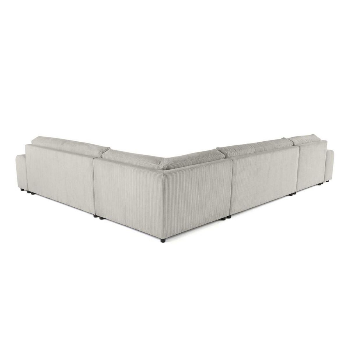 LISA DESIGN Garance - canapé modulable d'angle droit - 8 places - en velours côtelé