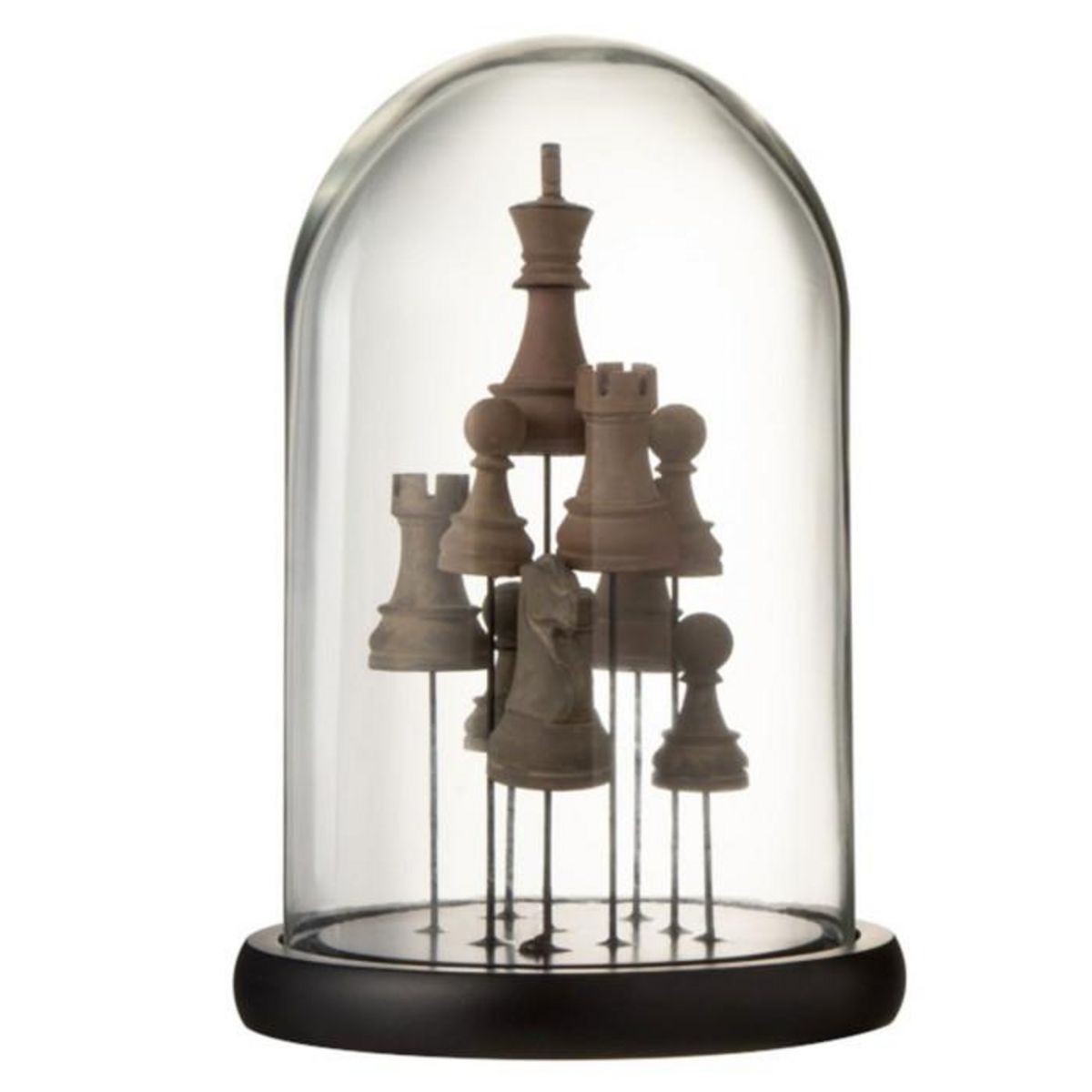 Paris Prix Cloche Déco  Pièces d'Échec  25cm Naturel