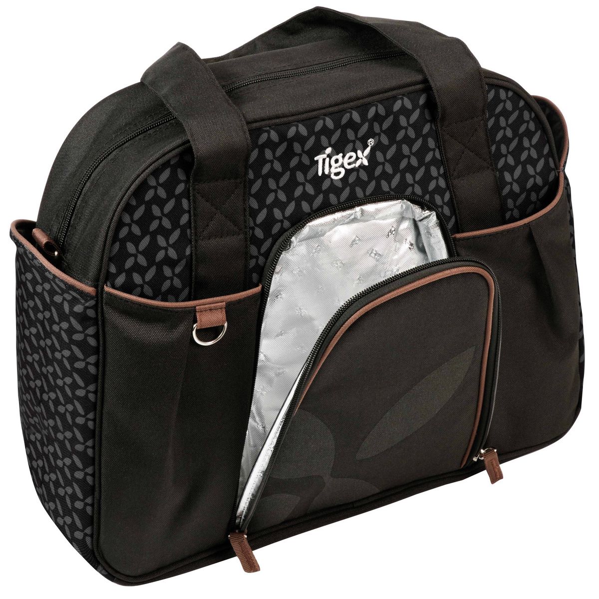 TIGEX Sac à langer multipoches noir