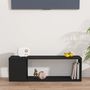 Voir la diapositive 5 : VIDAXL Meuble TV Noir 100x24x32 cm Bois d'ingenierie