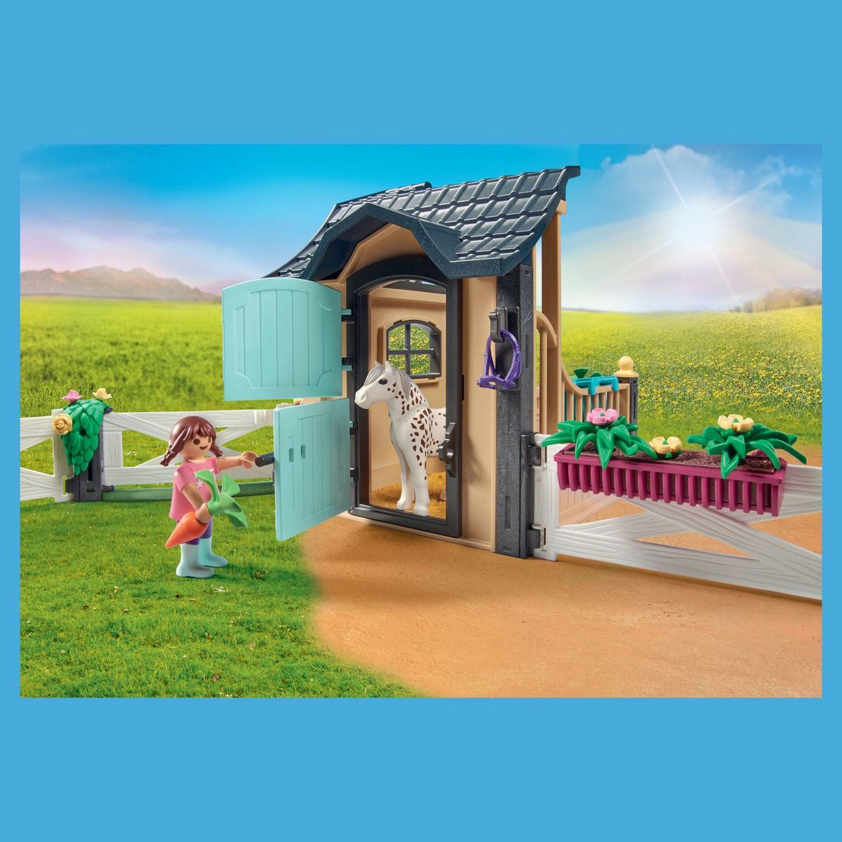PLAYMOBIL 71240 Extension box avec cheval 