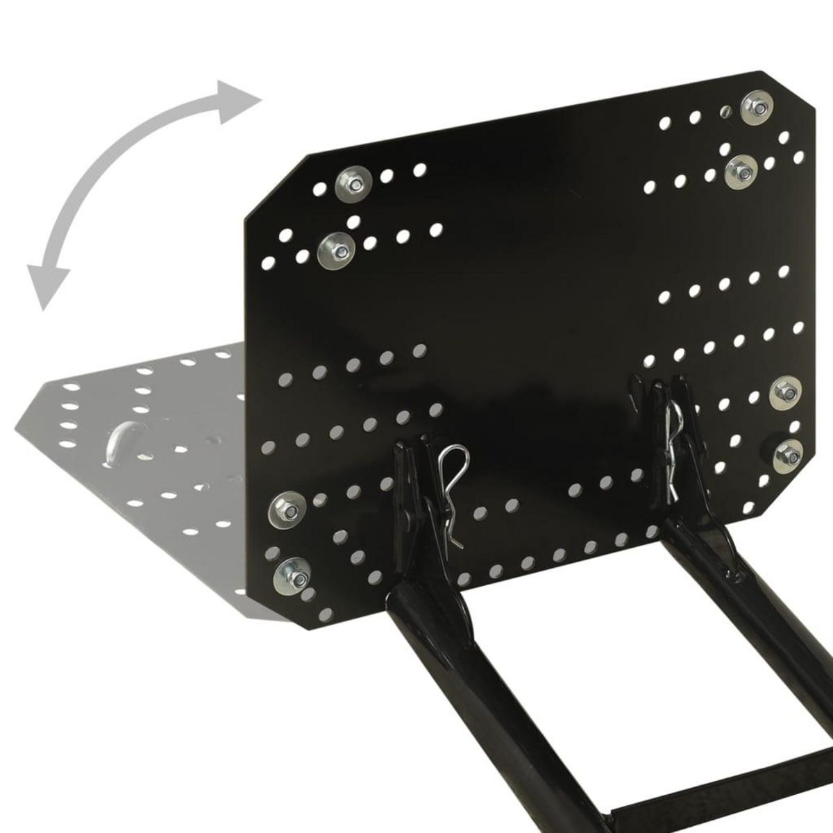 VIDAXL Chasse-neige pour VTT 115x38 cm Noir