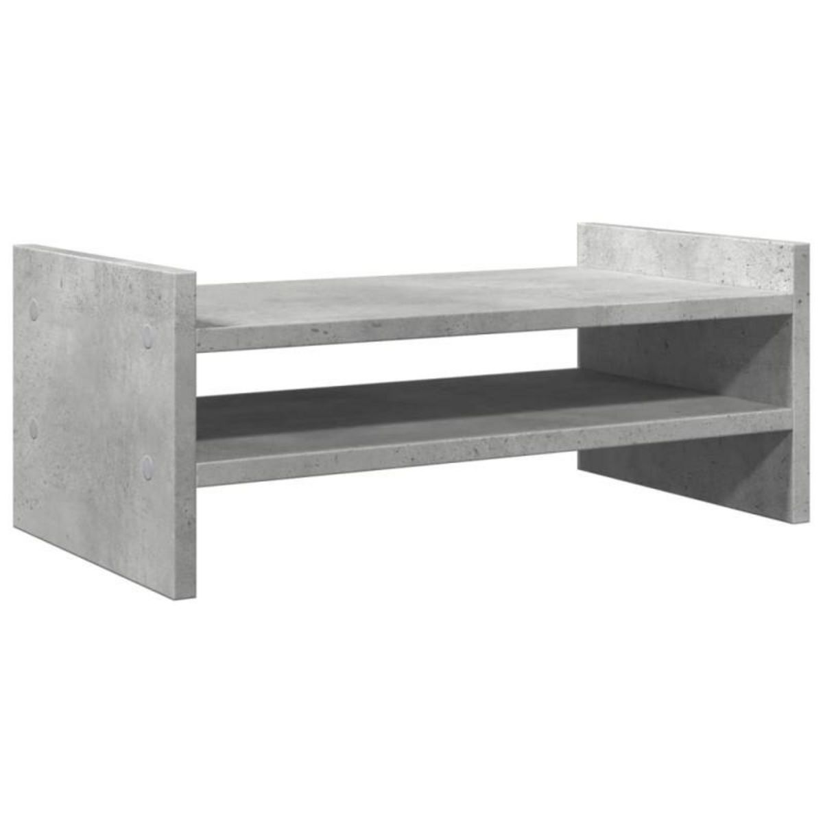 VIDAXL Support de moniteur gris béton 50x27x20 cm bois d ingénierie