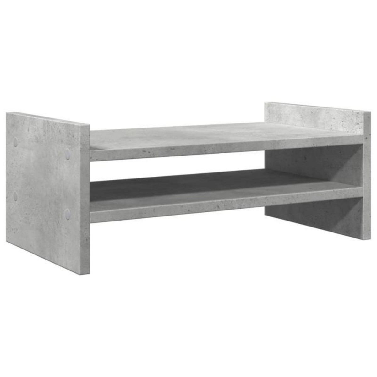 VIDAXL Support de moniteur gris béton 50x27x20 cm bois d ingénierie