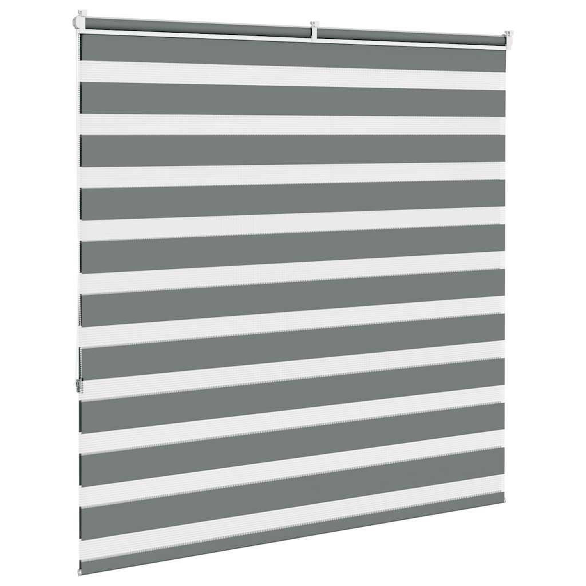 Voir la diapositive 4 : VIDAXL Store zebre gris fonce largeur du tissu 140,9 cm polyester