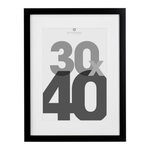 ATMOSPHERA Cadre Photo Bois 30x40cm Noir