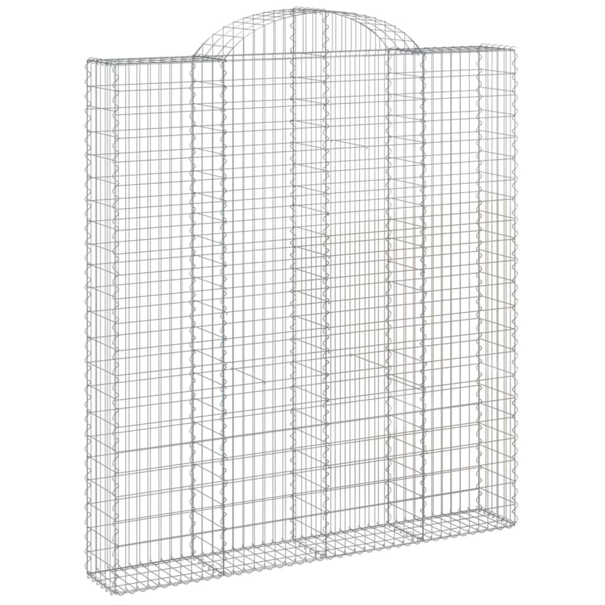 Voir la diapositive 3 : VIDAXL Paniers a gabions arques 4 pcs 200x30x220/240 cm fer galvanise