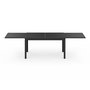 Voir la diapositive 3 : ID MARKET Salon de jardin MADRID table extensible 135-270 CM et 12 chaises empilables noir