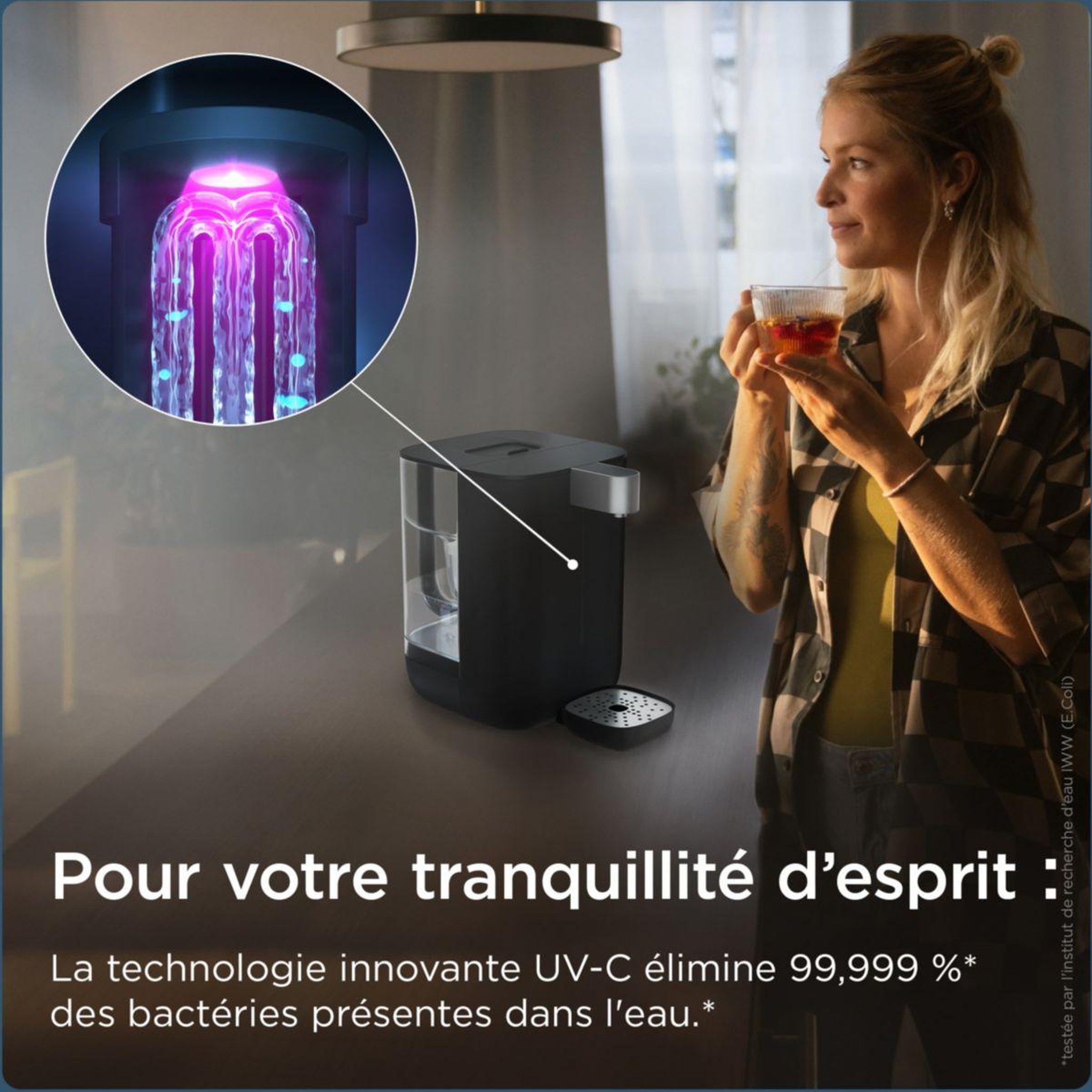 Voir la diapositive 5 : Brita Fontaine à eau cube (4.0 l) technologie uv-c & filtre à eau maxtra pro expert anti-tartre