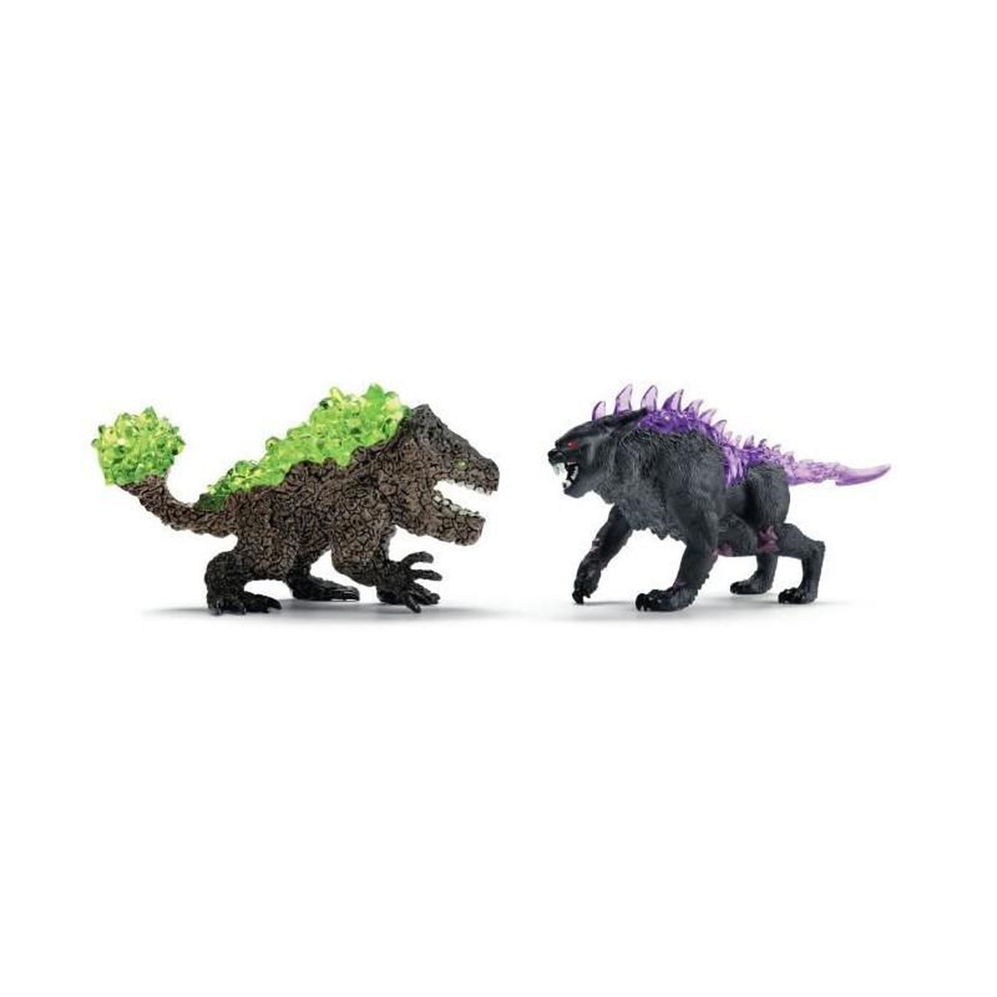 Schleich Figurines Duo Lynx des Ténebres vs Broyeur de Pierre, SCHLEICH 70827 Eldrador Creatures, des 6 ans