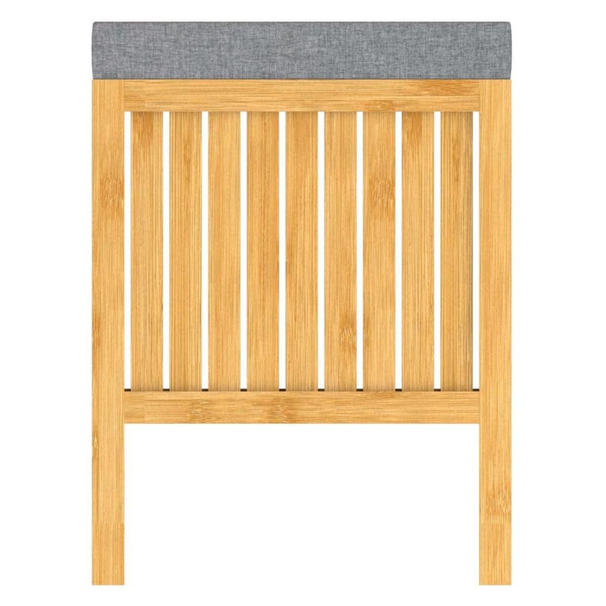 EISL EISL Panier a linge 2 en 1 avec coussin de siege Bambou 39x39x52,5 cm