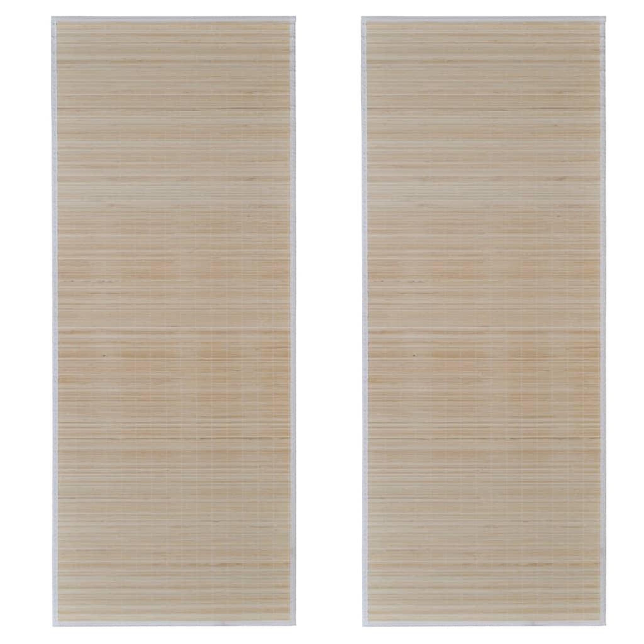 Voir la diapositive 2 : VIDAXL Tapis rectangulaires Bambou naturel 2 pcs 120x180 cm