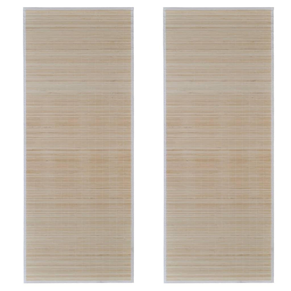 VIDAXL Tapis rectangulaires Bambou naturel 2 pcs 120x180 cm