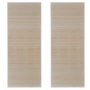 Voir la diapositive 2 : VIDAXL Tapis rectangulaires Bambou naturel 2 pcs 120x180 cm