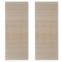 Voir la diapositive 2 : VIDAXL Tapis rectangulaires Bambou naturel 2 pcs 120x180 cm