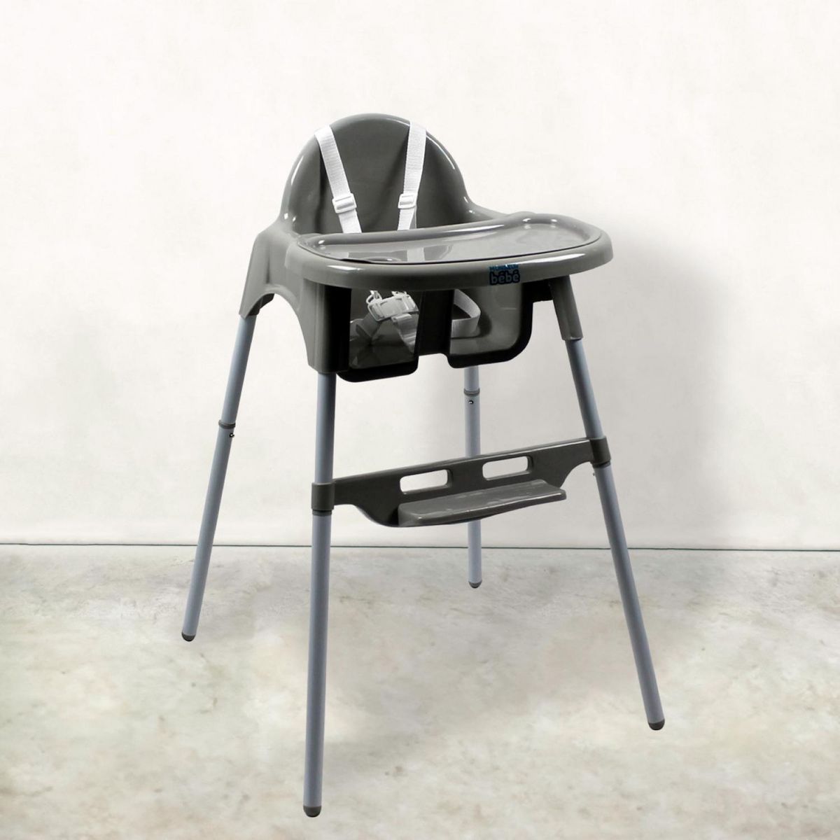 Monsieur Bébé Lot de 2 harnais de sécurité 5 points blanc pour chaise haute enfant Délice