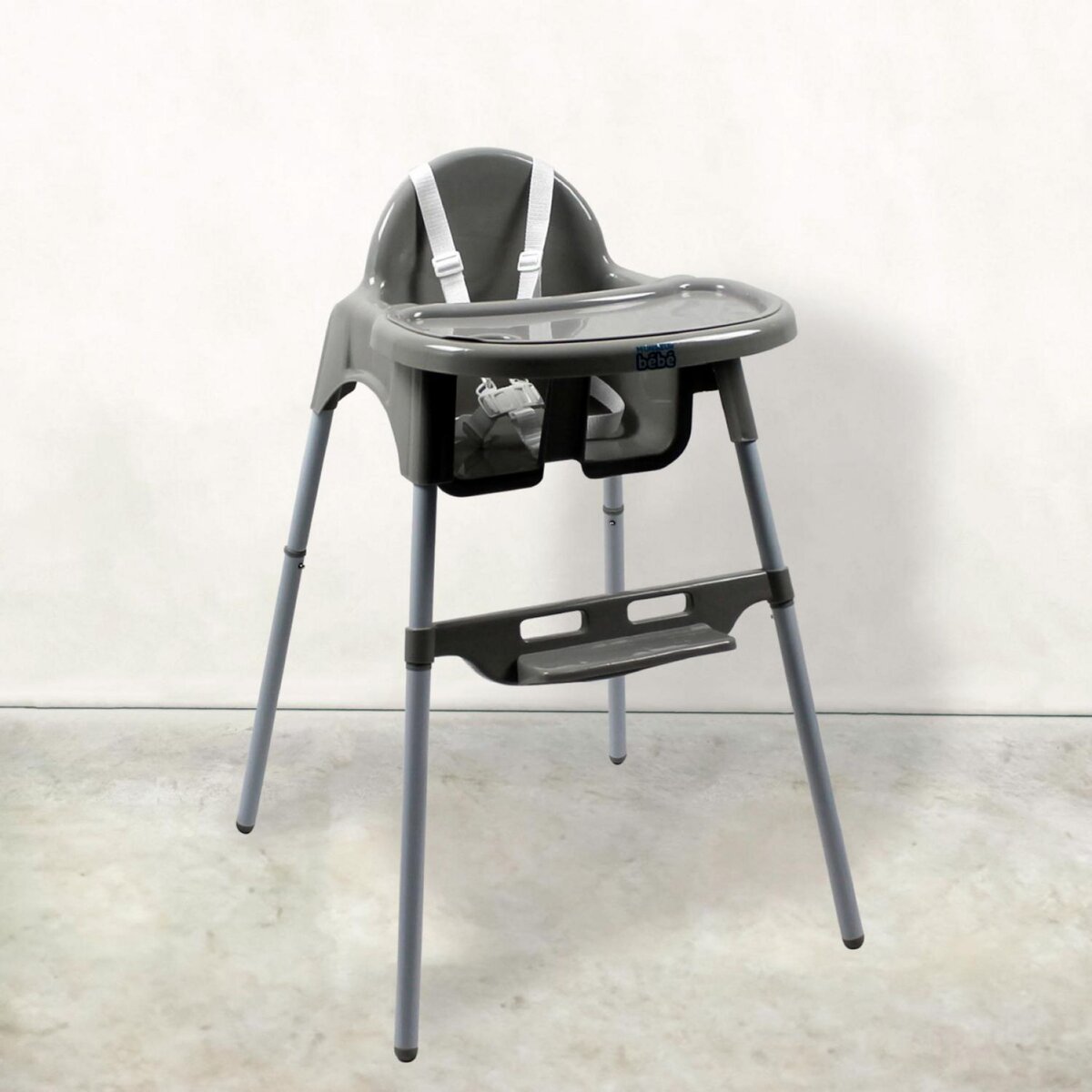 Monsieur Bébé Lot de 2 harnais de sécurité 5 points blanc pour chaise haute enfant Délice