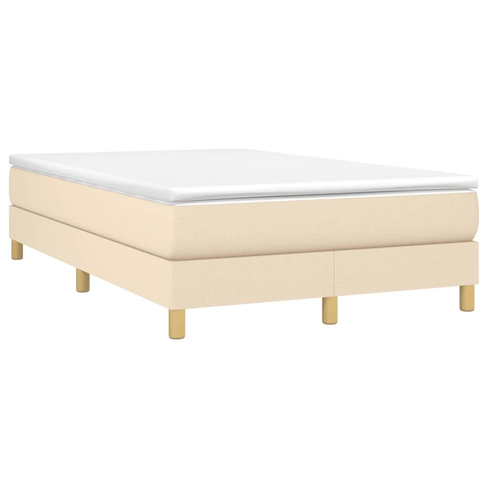 Voir la diapositive 3 : VIDAXL Cadre de lit sans matelas creme 120x200 cm tissu