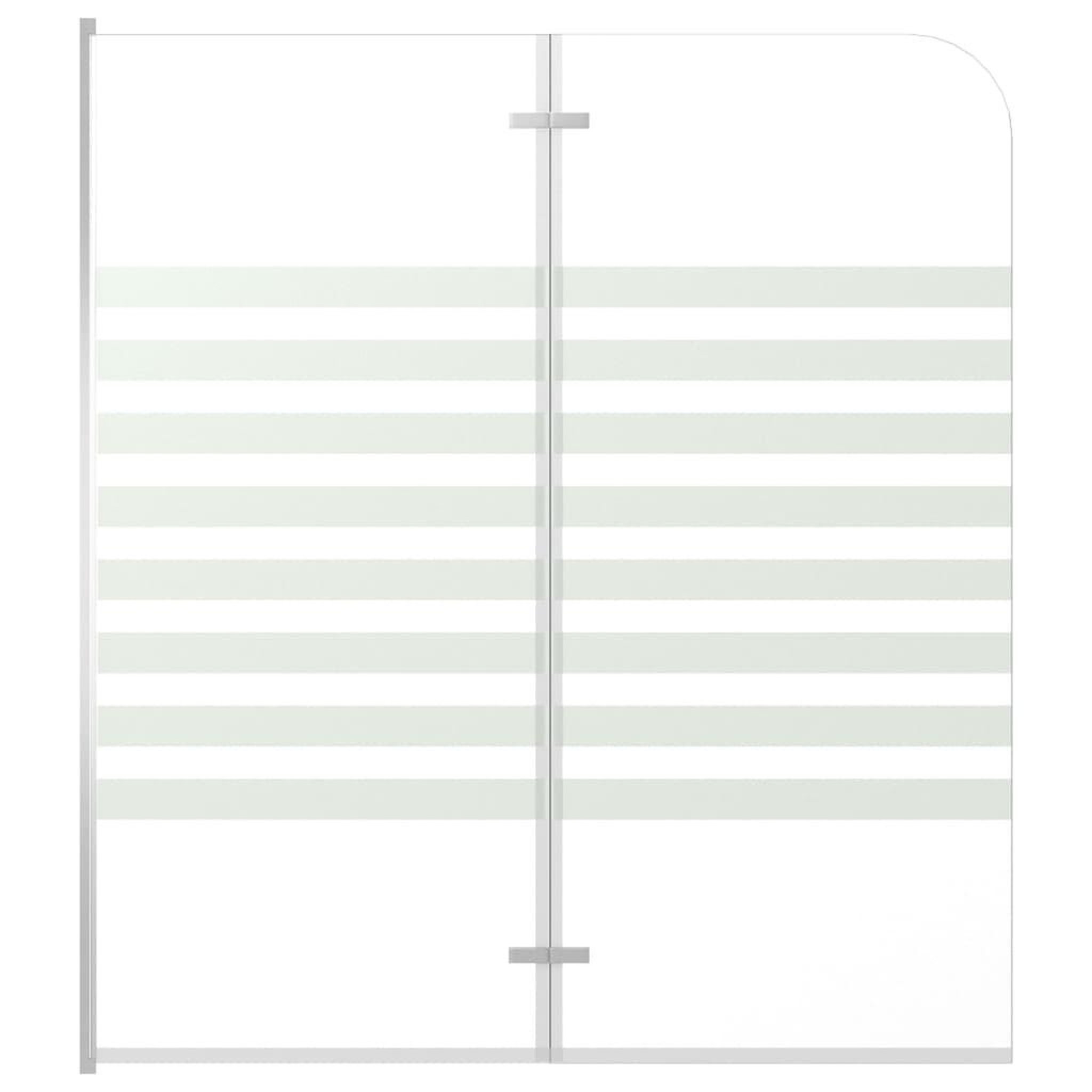 Voir la diapositive 2 : VIDAXL Enclos de bain 120x140 cm verre trempe rayures