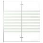Voir la diapositive 2 : VIDAXL Enclos de bain 120x140 cm Verre trempe Rayures