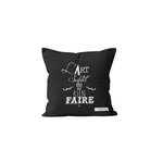 SOLEIL D'OCRE Housse de coussin SUBTIL, par Soleil d'Ocre. Coloris disponibles : Gris