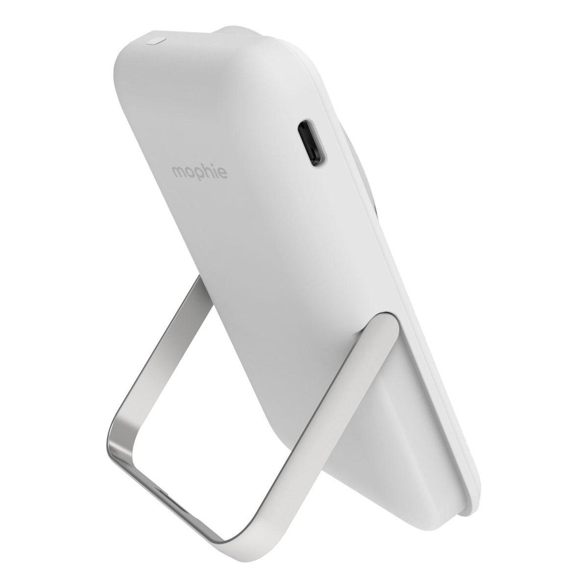 Voir la diapositive 3 : Mophie Batterie externe 10000 mah magsafe blanc avec support