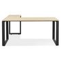 Voir la diapositive 2 : Paris Prix Bureau d'Angle Design  Abigano  170cm Naturel & Noir