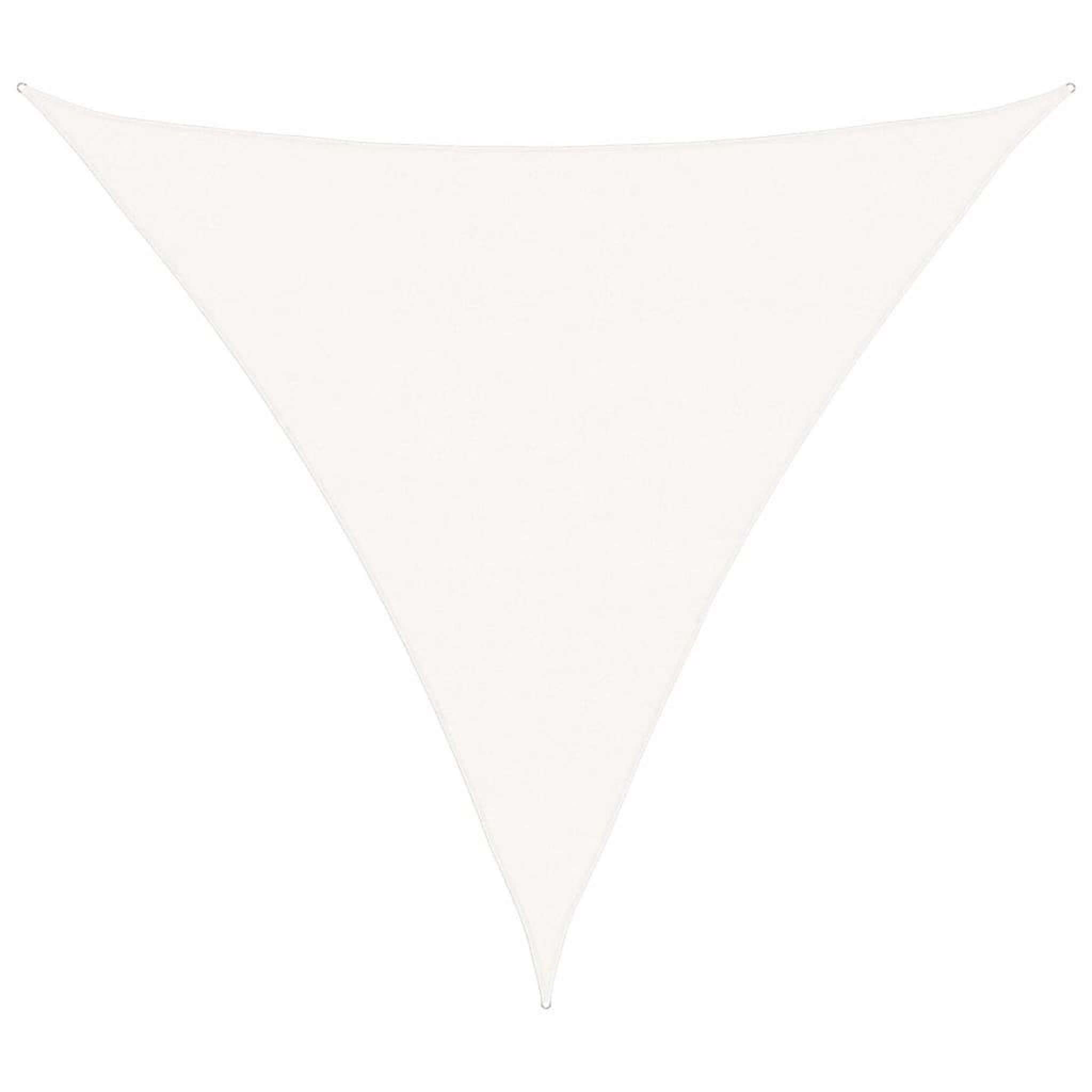 Voir la diapositive 2 : VIDAXL Voile d'ombrage PEHD Triangulaire 5 x 5 x 5 m Blanc