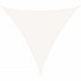 Voir la diapositive 2 : VIDAXL Voile d'ombrage PEHD Triangulaire 5 x 5 x 5 m Blanc