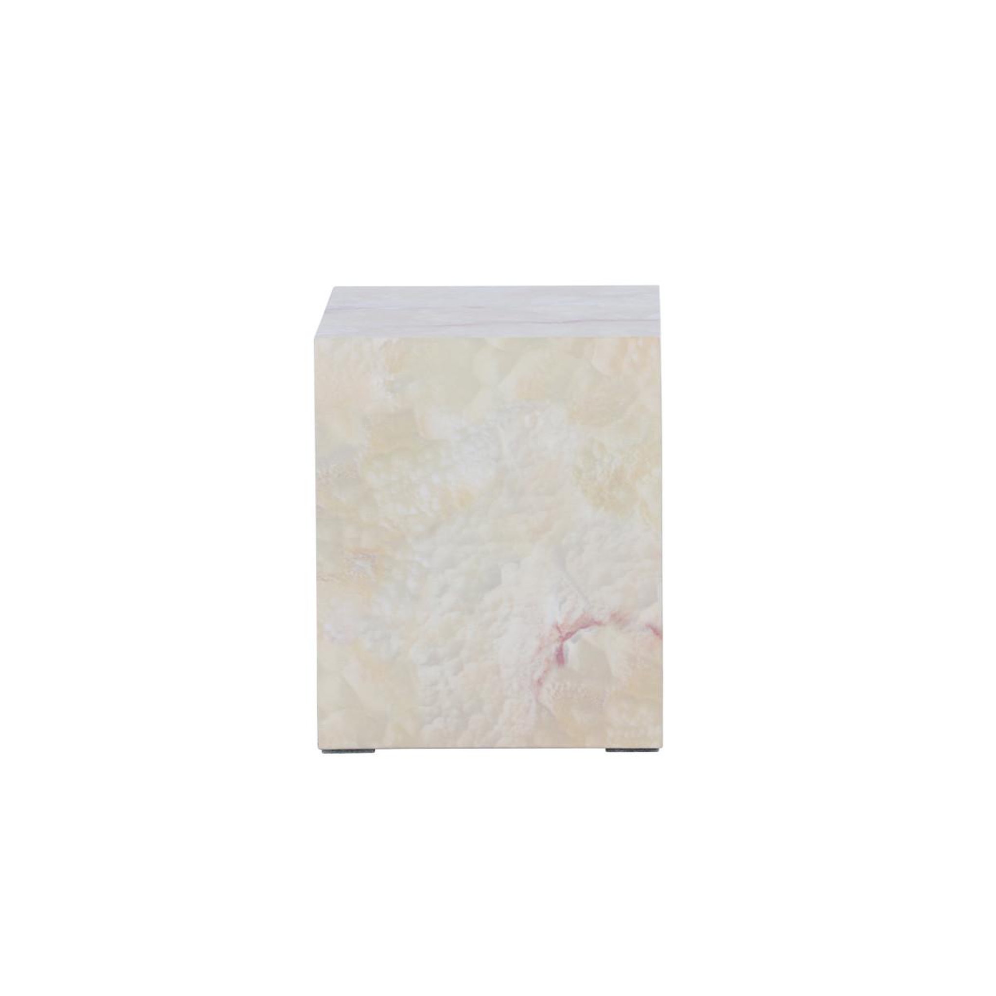 Voir la diapositive 2 : Paris Prix Table de chevet effet pierre  york  35cm beige