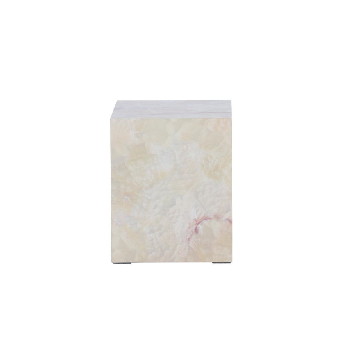 Paris Prix Table de Chevet Effet Pierre  York  35cm Beige