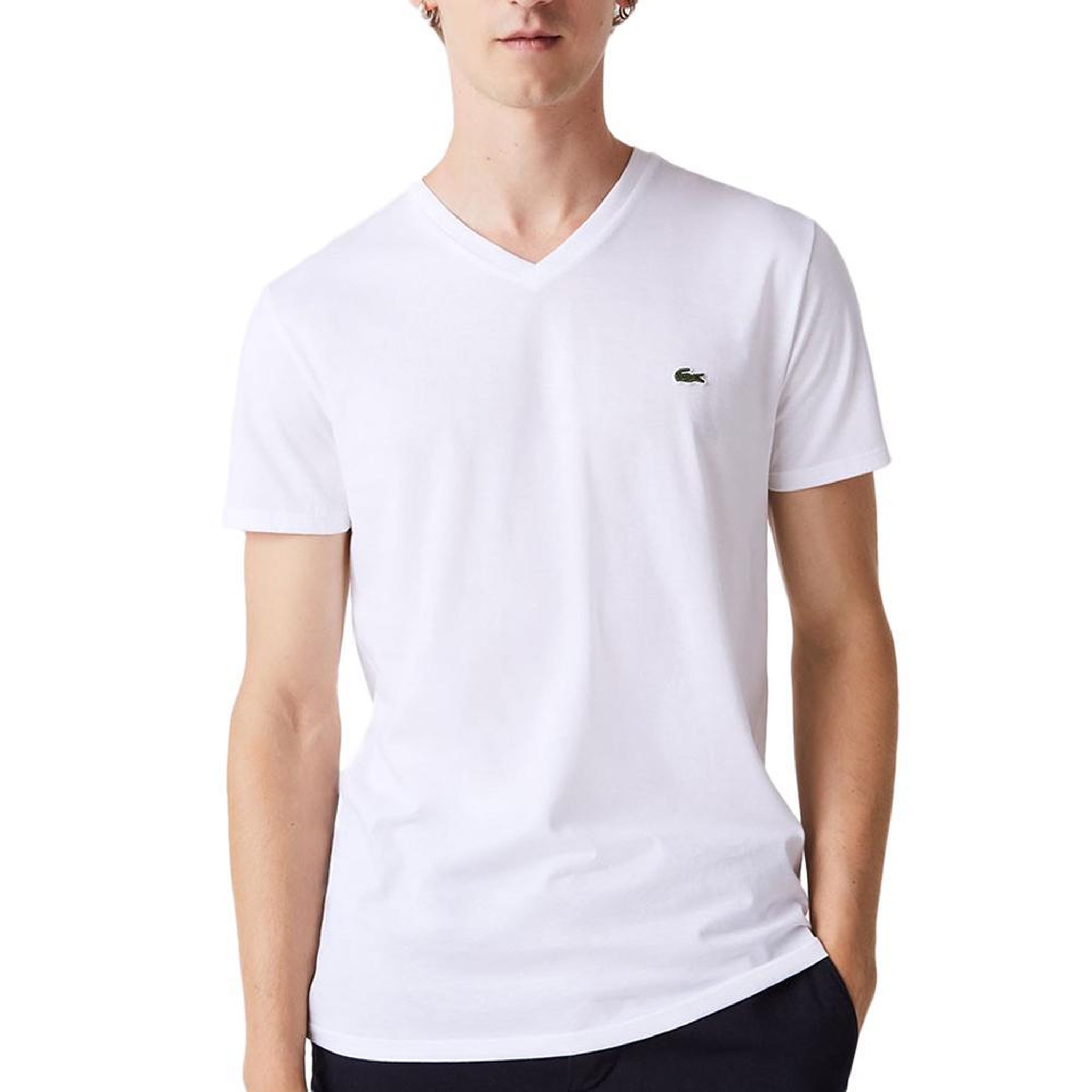 Voir la diapositive 1 : Lacoste T-shirt Blanc Homme Lacoste TH6710001